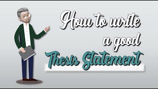 ESL  How to write a good THESIS STATEMENT [upl. by Ylhsa810]