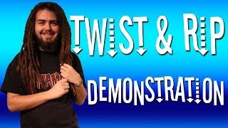 How To Make Dreadlocks  Twist amp Rip Method [upl. by Heiskell583]