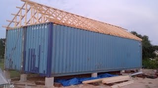 Container Home Build in pictures Part 1 [upl. by Nichola867]