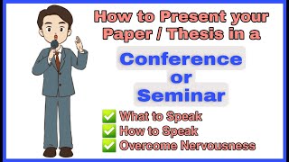 How to present your paper in conference or seminar Thesis presentation  MScPhD Students TSH [upl. by Yral]