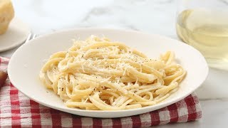 Linguine with Lemon Cream Sauce  Martha Stewart [upl. by Mistrot414]