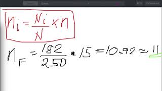 Stratified Random Sampling  Proportional Allocation [upl. by Steiner]