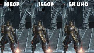 Resolution Difference in Games 1080p  1440p  4K UHD [upl. by Haveman]