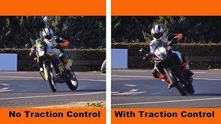 Motorcycle Traction Control Explained  KTM [upl. by Yenaiv]