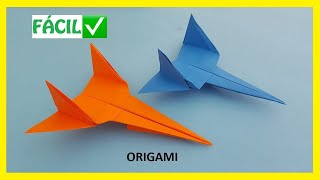 👉🏽 Cómo hacer un AVIÓN ✈ de papel FÁCIL ✅  Aviones de Origami PASO A PASO [upl. by Menendez429]