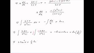 Solve the differential equation dydx  2y  x  2x  y [upl. by Ajram]