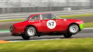 Alfa Revival Cup 2021 Monza GTAm Giulia GTA 1300 Junior Giulietta SZ2 2000 GT Veloce Alfasud [upl. by Acirred]