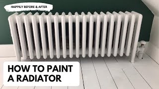 How to Paint a Radiator Spray vs Brush [upl. by Mikiso]