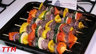 How to Make Kabobs in the OvenEasy Beef Kebabs Recipe [upl. by Jerome]