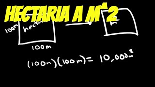 Convertir una hectárea a metros cuadrados [upl. by Henrietta]