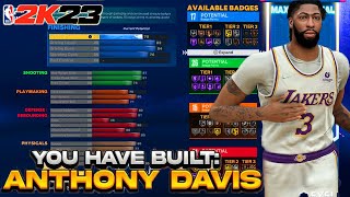 NEW BEST POPPER BUILD IN NBA 2K23 ALL AROUND ANTHONY DAVIS BUILD COMP CENTER BUILD NBA 2K23 [upl. by Anaher]