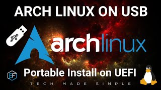 Arch Linux on a USB Stick [upl. by Oijres449]