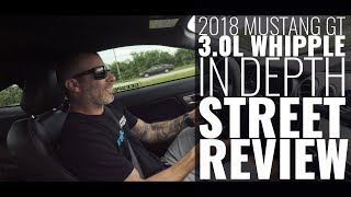 2018 Mustang GT Whipple Supercharger IN DEPTH Street Review [upl. by Broadbent599]