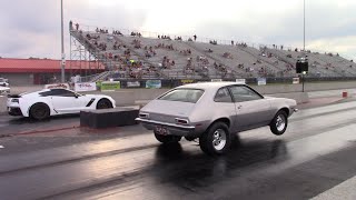 4 Cylinder Turbo Pinto Sand Bagging Against a Mustang GT C7 Z06 Corvette amp Turbo LS 240 14 Mile [upl. by Iliam868]