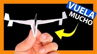 Como hacer un AVION DE PAPEL que vuela mucho y lejos fácil paso a paso en tutorial en español [upl. by Adnala]