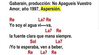 Aspersión Yo Soy El Agua Viva Pbro Cesareo Gabaraín con acordes [upl. by Ycnay]