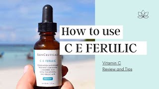 How To Use SkinCeuticals C E Ferulic Vitamin C Serum  Phloretin Silymarin C F Mississauga Canada [upl. by Owades]