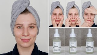 How to use The Ordinary Hyaluronic Acid Buffet MultiPeptide  HA Serum Niacinamide  Moisturizer [upl. by Killarney]