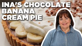 Ina Gartens Chocolate Banana Cream Pie  Barefoot Contessa  Food Network [upl. by Rowe]