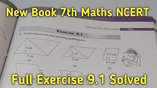 Chapter 9 Ex91 Perimeter and Area  Class 7 Maths New Book [upl. by Lydnek]