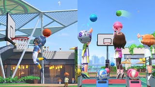 Nintendo Switch Sports  Basketball Gameplay [upl. by Enitsud]