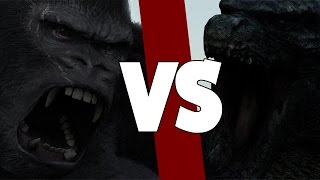 GODZILLA 2014 VS KING KONG 2005 [upl. by Gnof923]