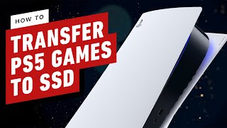 PlayStation 5 How to Transfer PS5 Games To and From an SSD [upl. by Rahs]