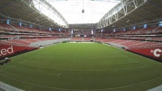 TIME LAPSE Turf moves out at University of Phoenix stadium field [upl. by Bratton]