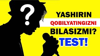 TEST Yashirin Qobilyatingizni Bilasizmi HOZIROQ KORING [upl. by Nottirb]